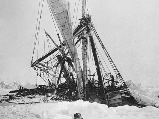 L'Endurance al gel, expedició de Shackleton (1915)